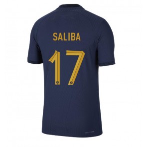 France William Saliba #17 Replica Home Stadium Shirt World Cup 2022 Short Sleeve